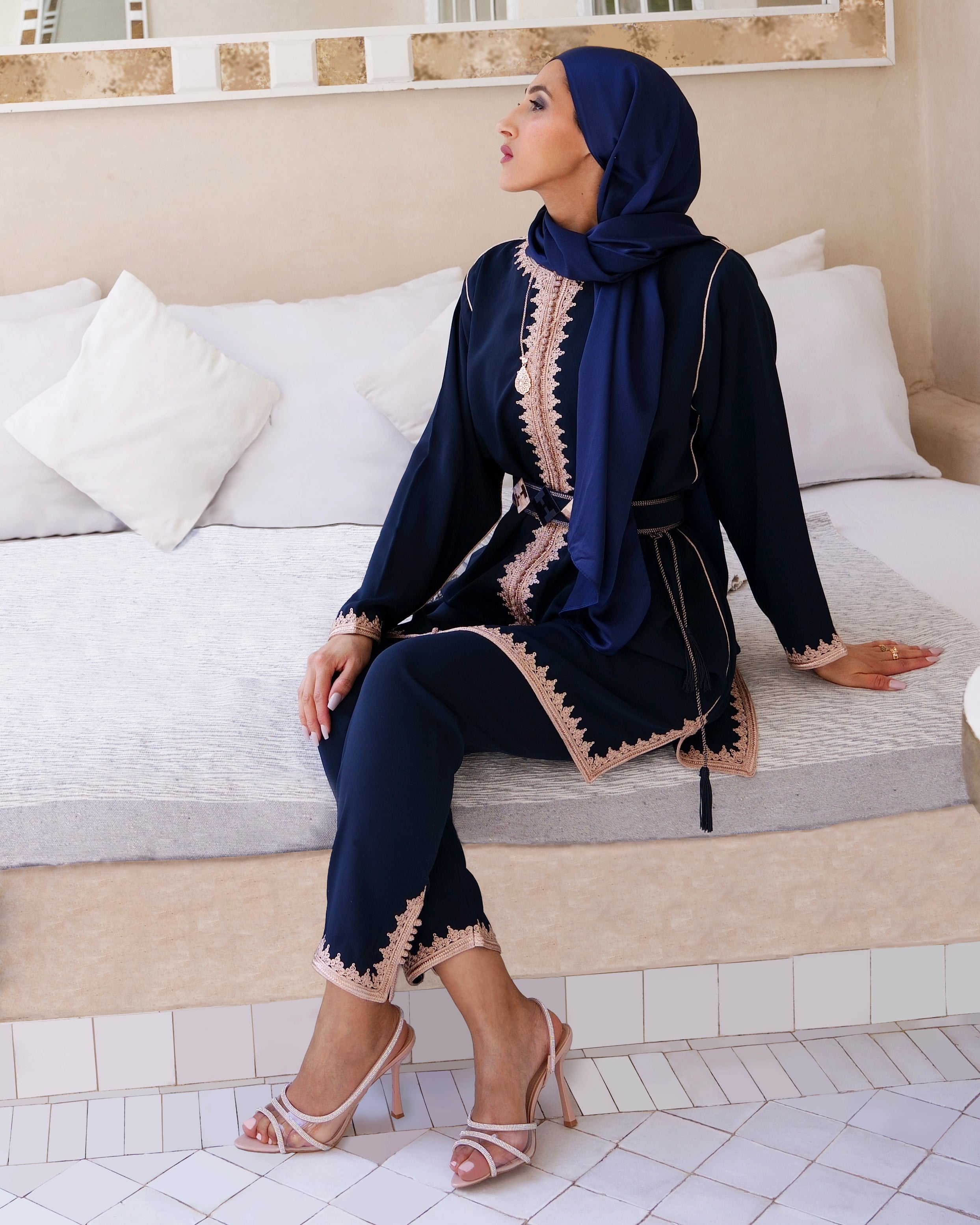 navy blue sahar jabador