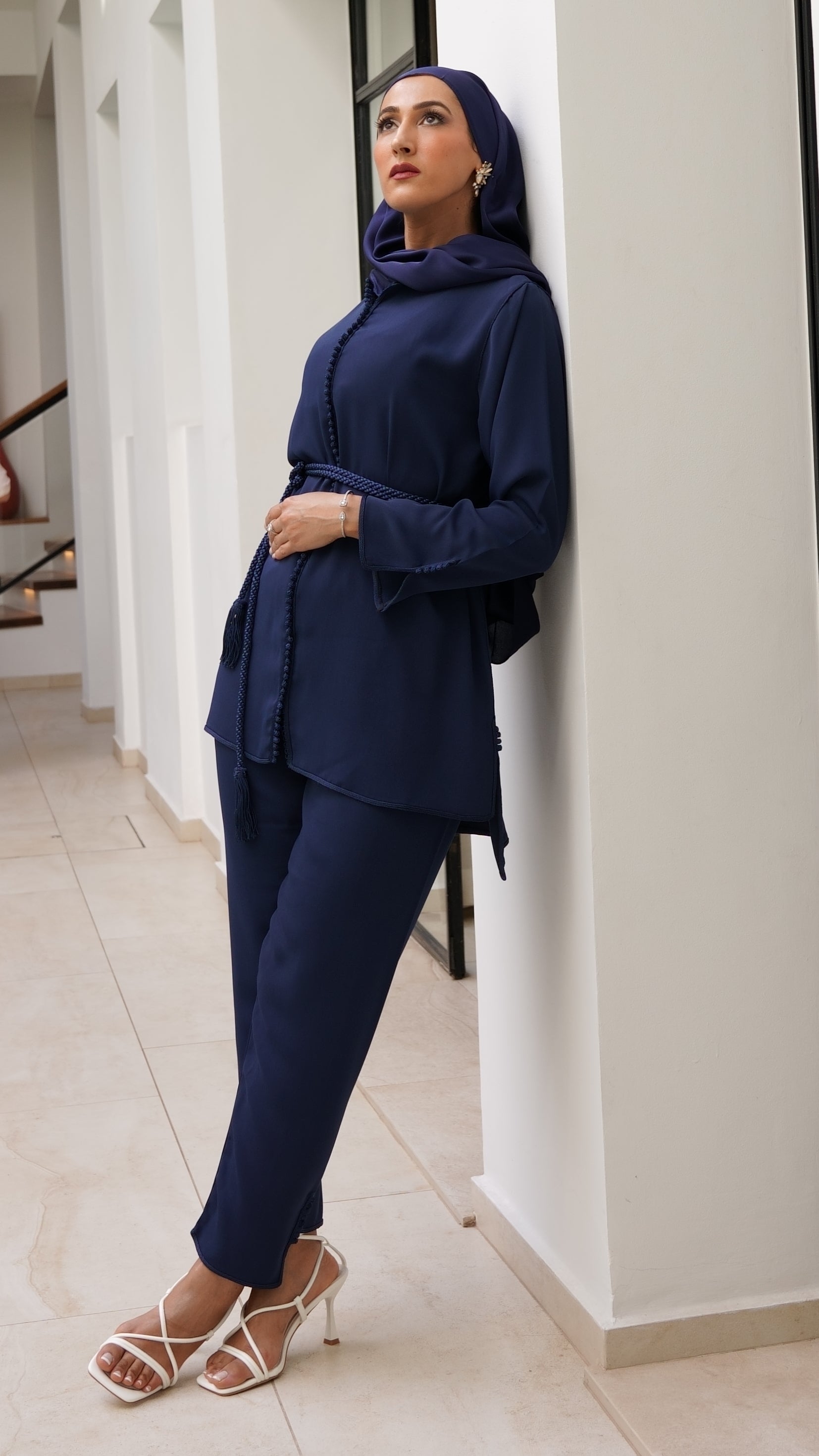 Ensemble jabador Liyan bleu marine